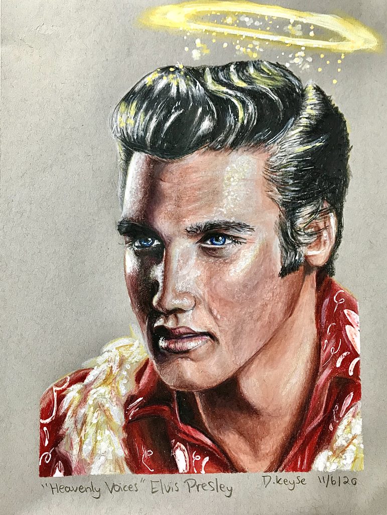 Elvis Presley illustration by Daniel Keyse