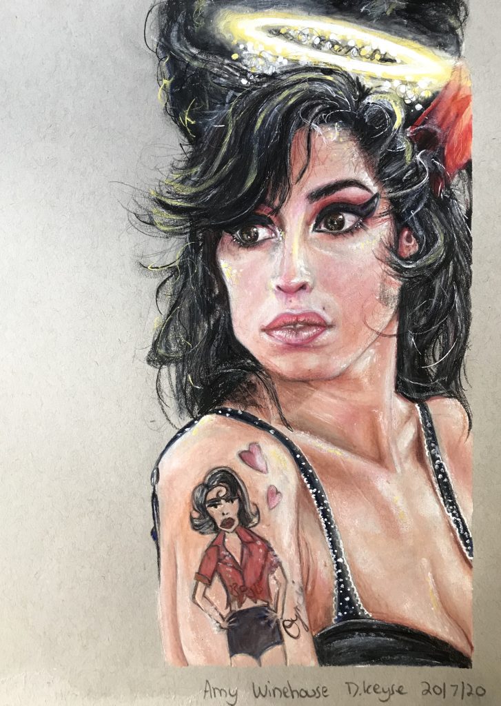 Amy Winehouse illustration by Daniel Keyse
